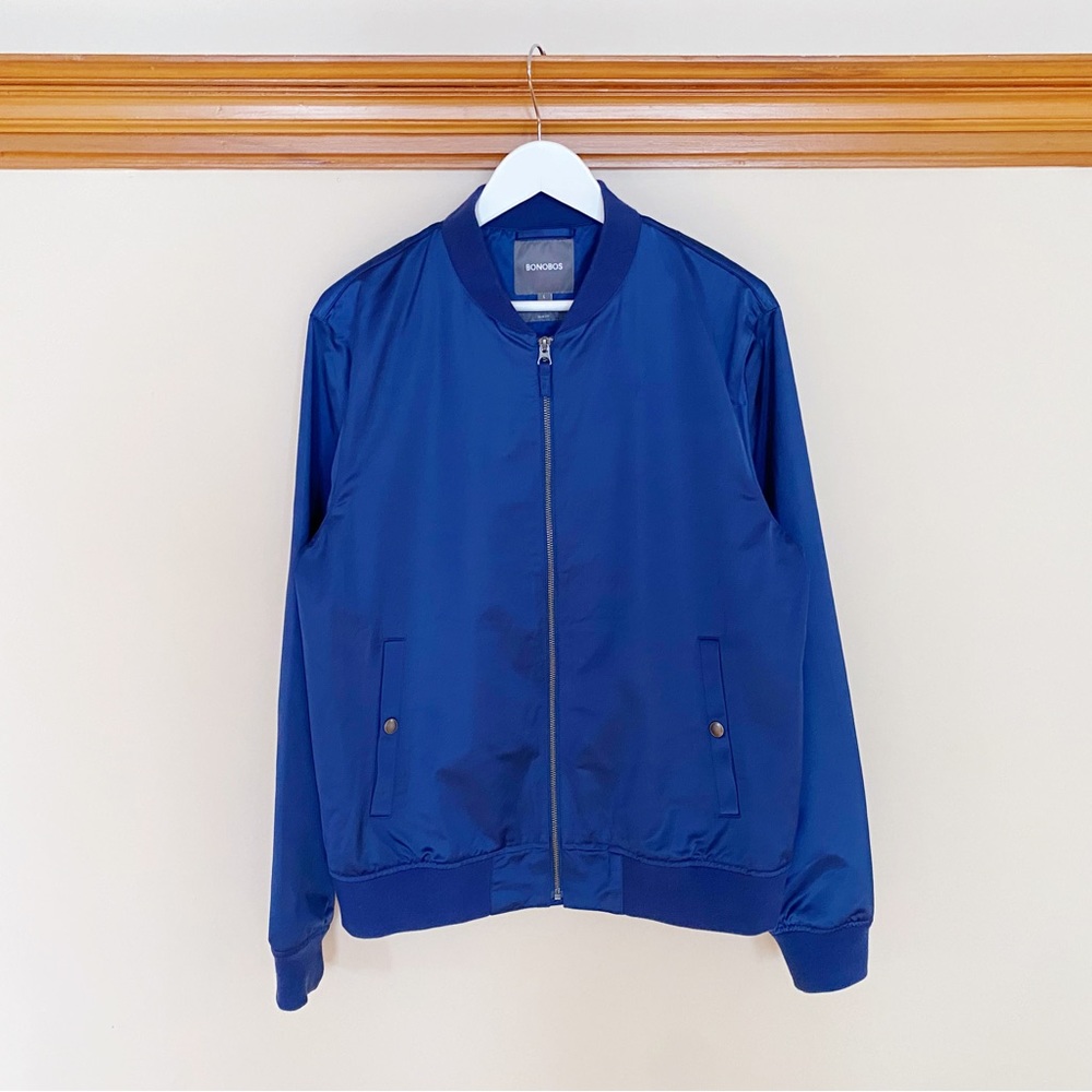 Bonobos Slim Fit Bomber Moto Jacket